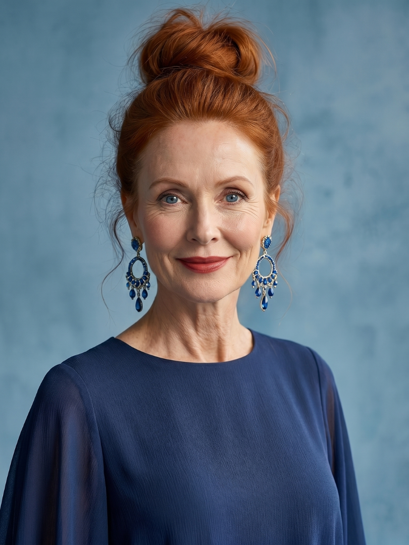 Desta | Layered Sleeve Drape Waist Midi Dress