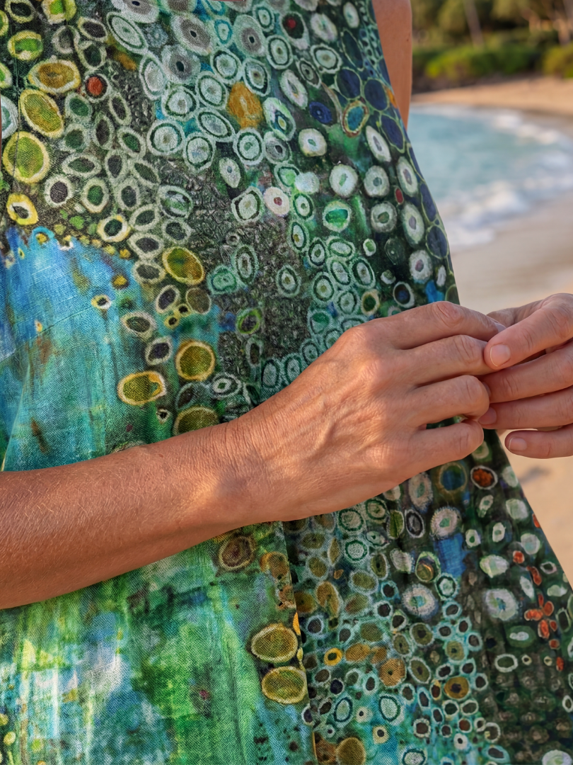 Moana | Ocean Mosaic Midi Dress