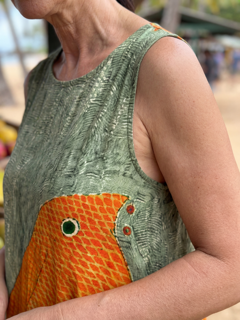 Ronan | Ocean Wave Midi Dress