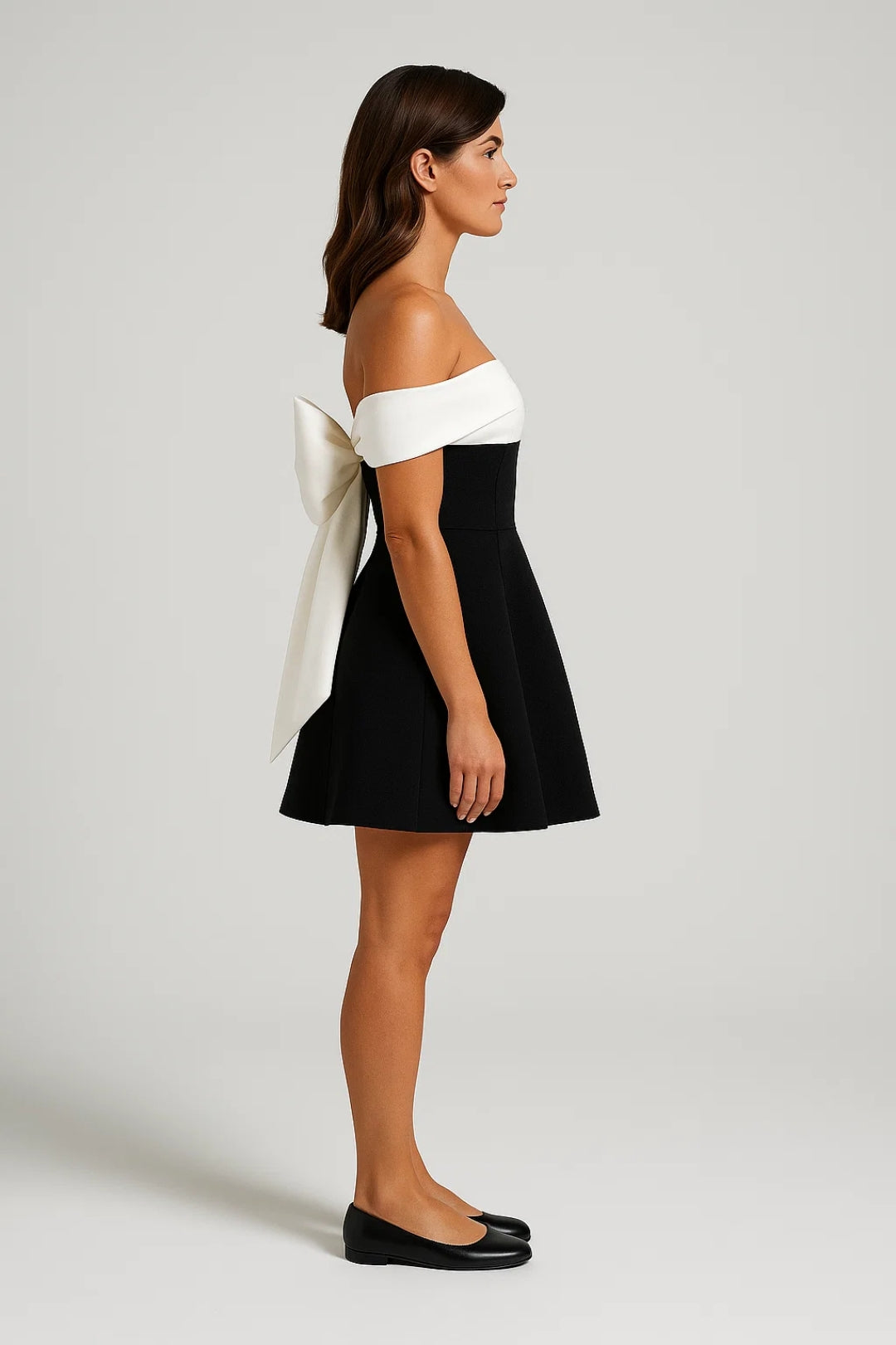 Ladies Dress | Tailored Elegant | Off-Shoulder