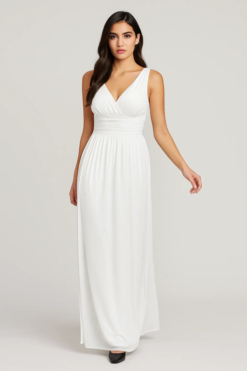 Ladies Dress | Elegant Maxi | V-Neck