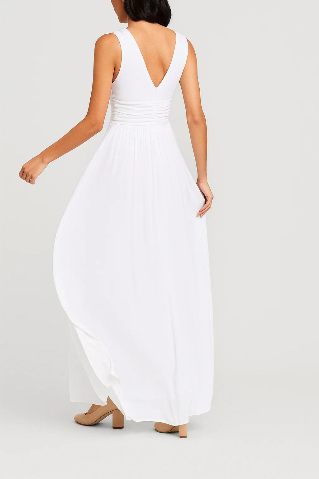 Ladies Dress | Elegant Maxi | V-Neck