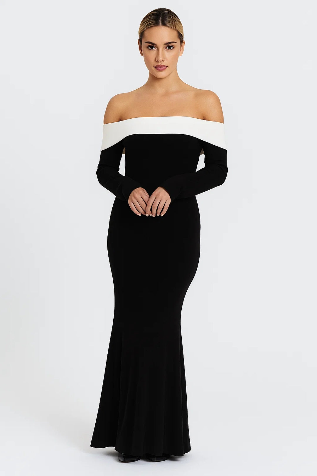 Ladies Dress | Elegant Fitted | Off Shoulder