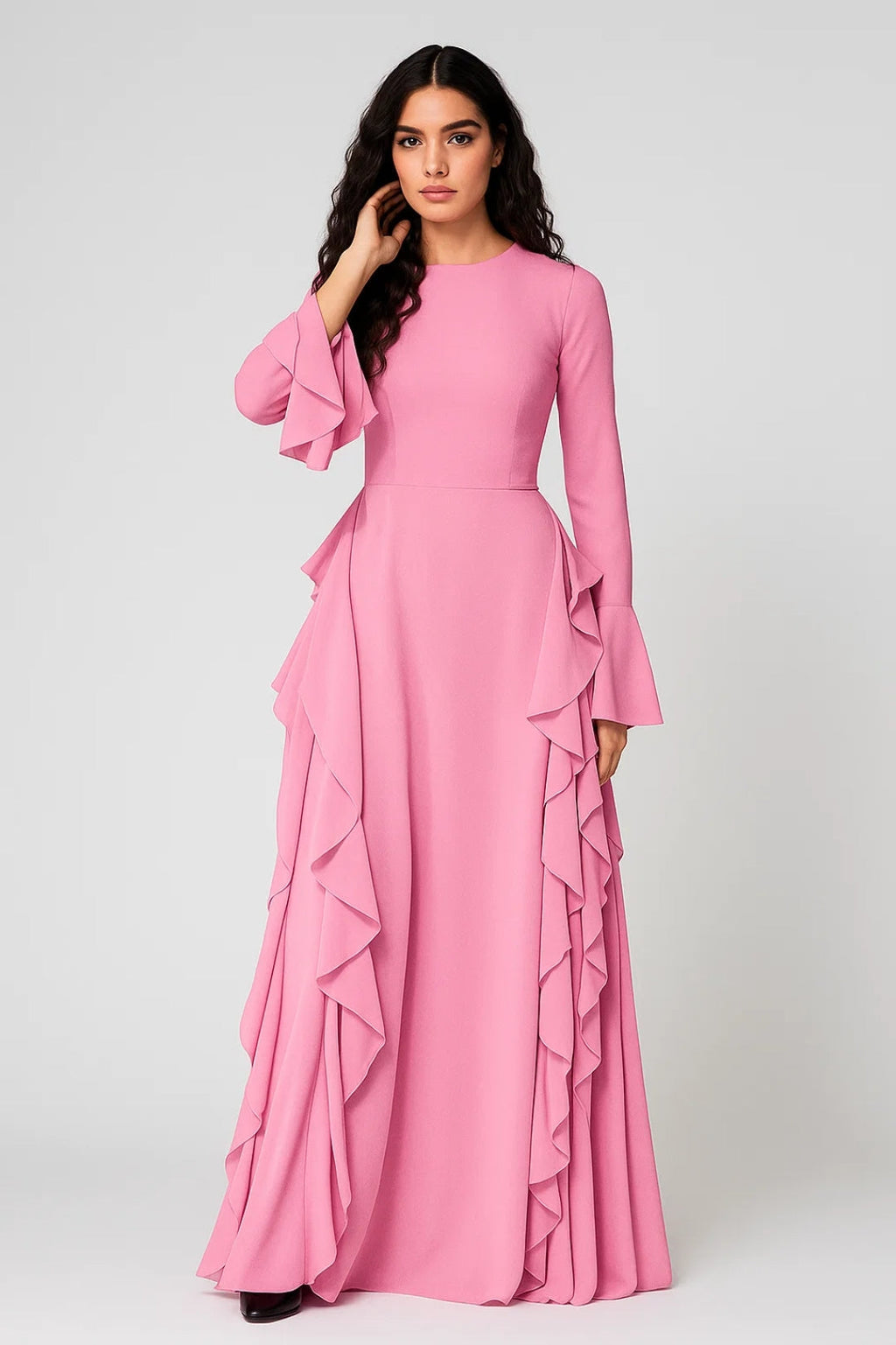 Ladies Dress | Elegant Fitted | Long Sleeve