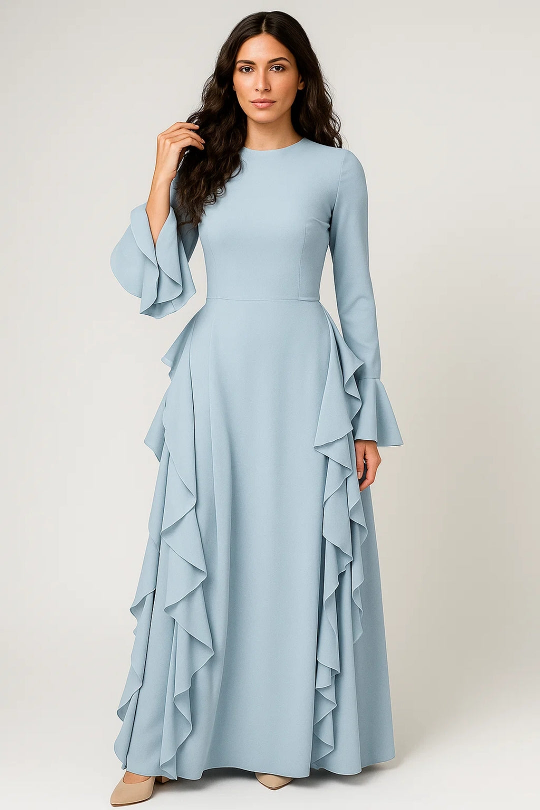 Ladies Dress | Elegant Fitted | Long Sleeve