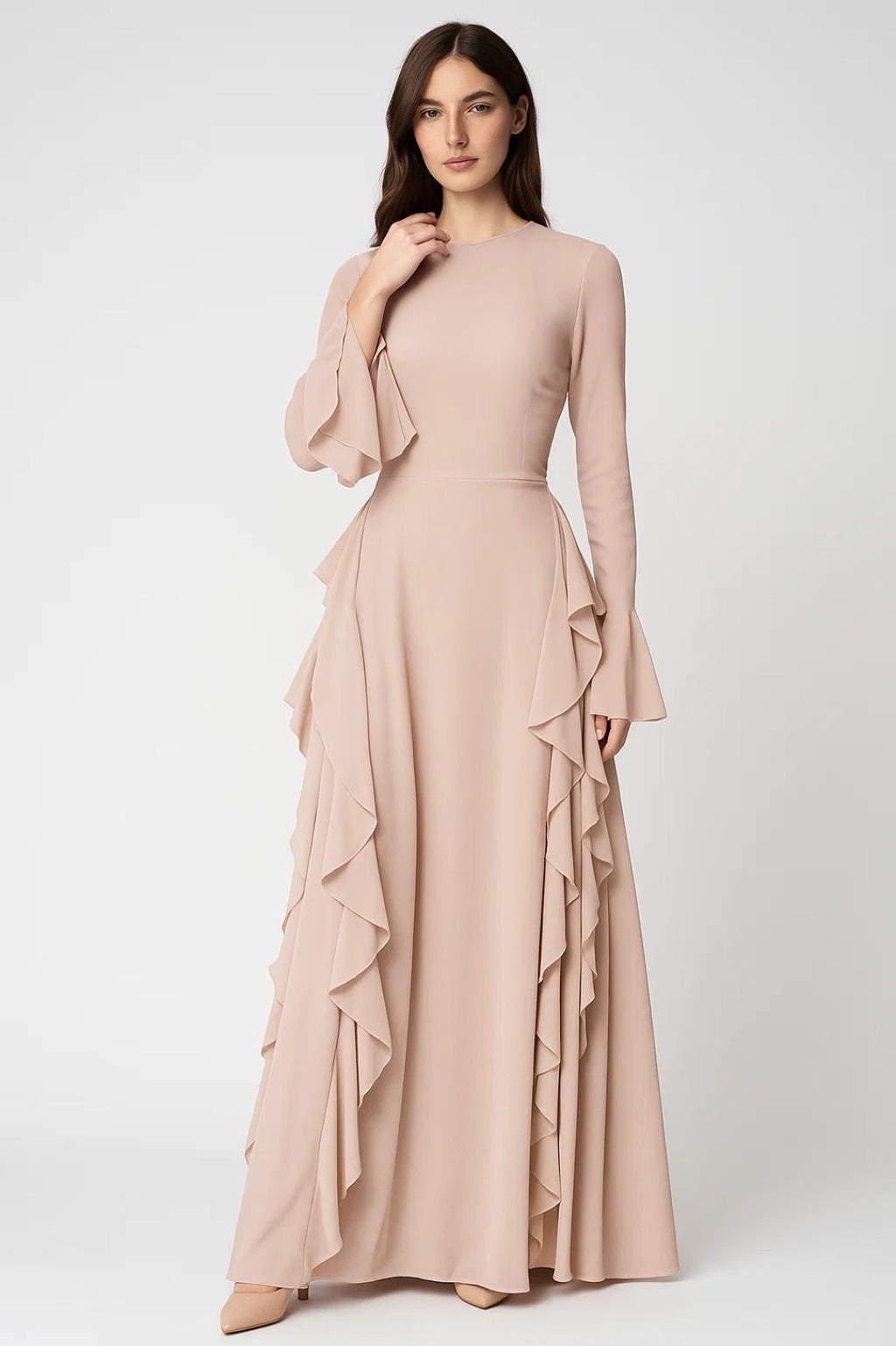 Ladies Dress | Elegant Fitted | Long Sleeve