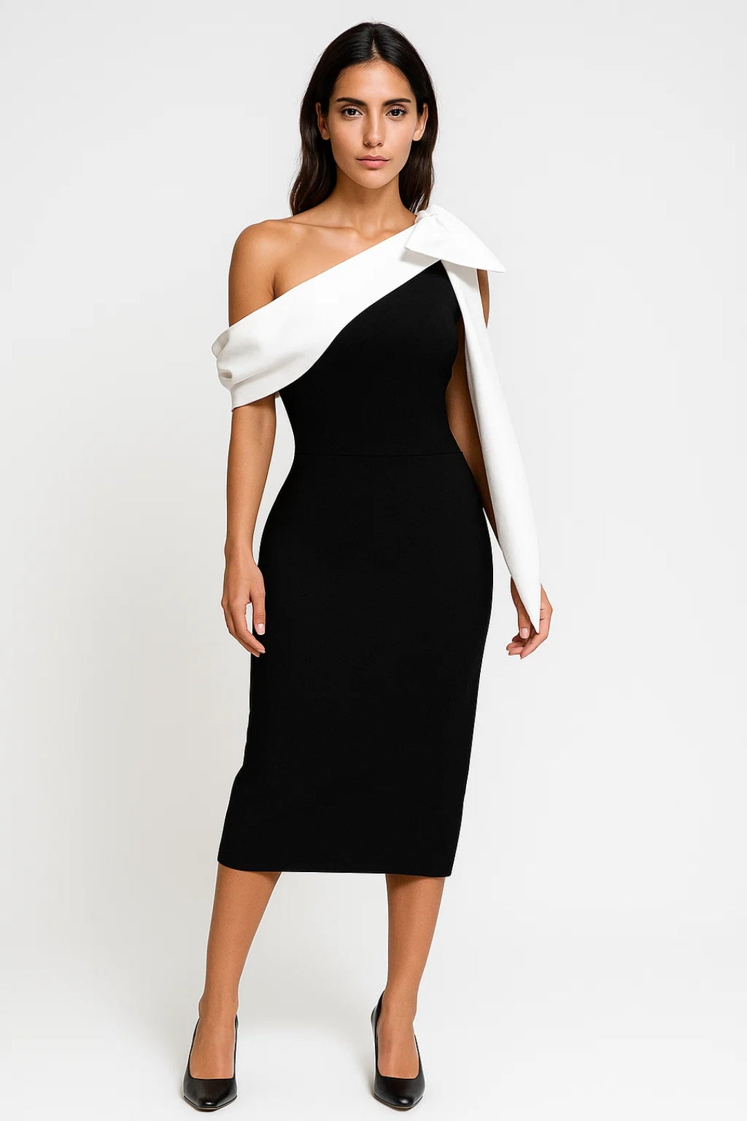 Ladies Dress | Elegant Fitted | One Shoulder