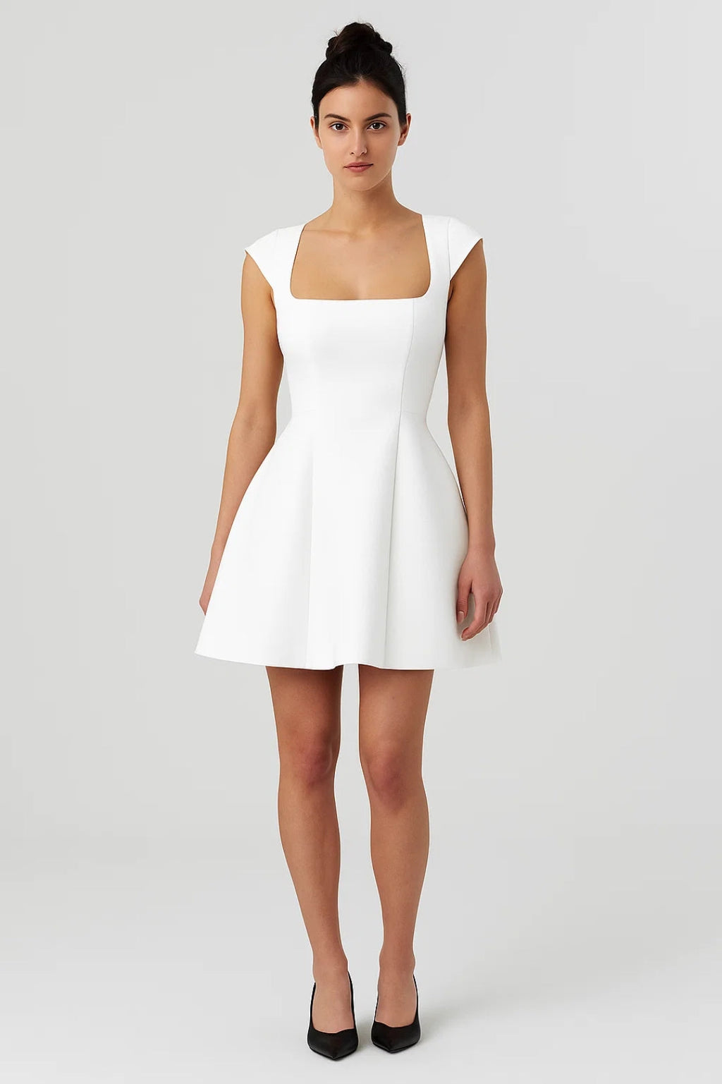 Women's Dress | Fitted Mini | With Square Neckline